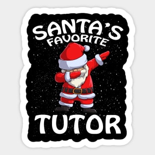 Santas Favorite Tutor Christmas Sticker